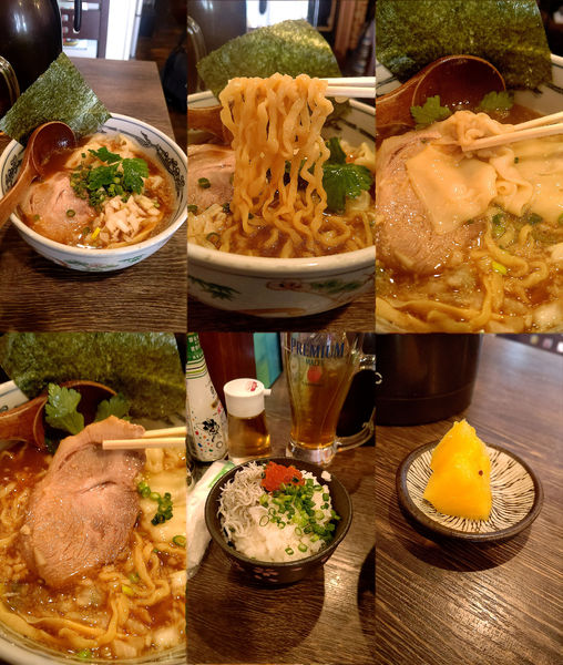 「『ワンタンのせ中華そば+しらす丼(¥1050+300)』」@武武の写真