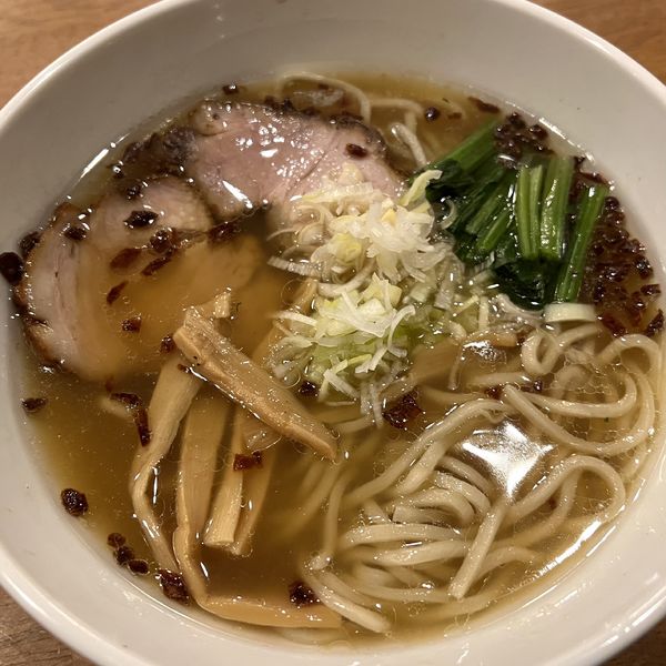 「こがしねぎ塩らあめん（太麺）」@本格鶏豚汁麺 やくみやの写真