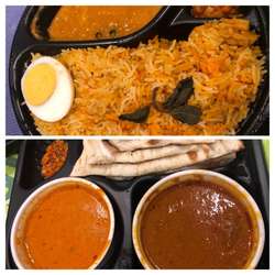 ビリヤニ&キーマ1000 2種カレー弁当1050