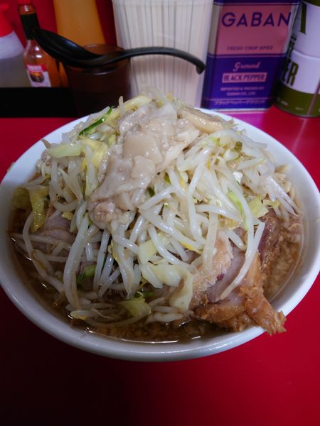 「大豚　ニンニク　アブラ」@ラーメン二郎 中山駅前店の写真