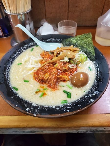 「ミソホルモン」@屋台ラーメンとんこつ貴生 稔台店の写真