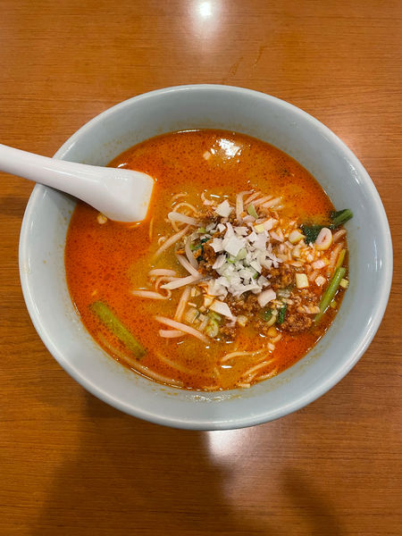 「挽肉のピリ辛スープめん(990円)」@蓮香園 新館の写真