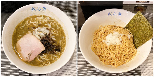 「鰯そば＋〆の和え玉」@煮干し中華そば 成る魚の写真