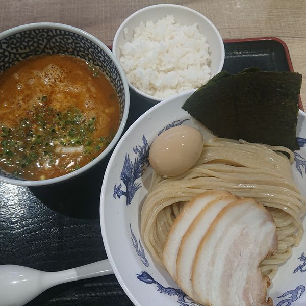 「特製カレーつけ麺1100円、中盛80円、半ライス80円」@豚骨一燈 イトーヨーカドー船橋店の写真