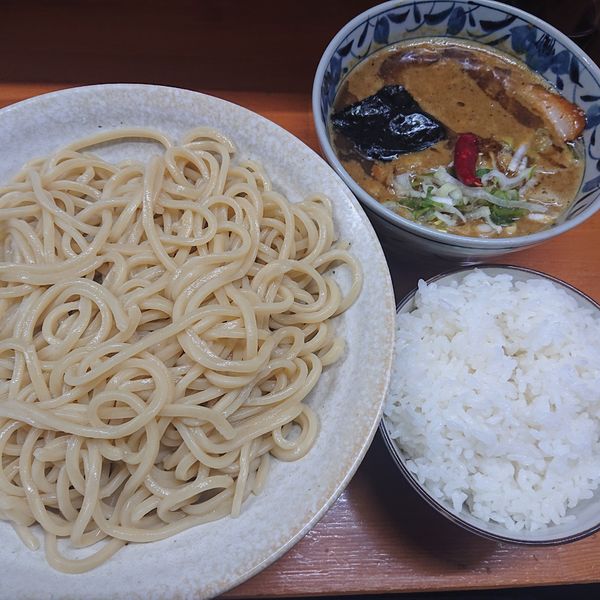 「カレーつけ麺950円、特盛150円、白飯100円」@自家製麺 福は内の写真