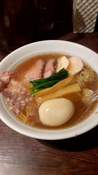 「特製貝出し　醤油」@貝出汁 中華そば 竹祥の写真