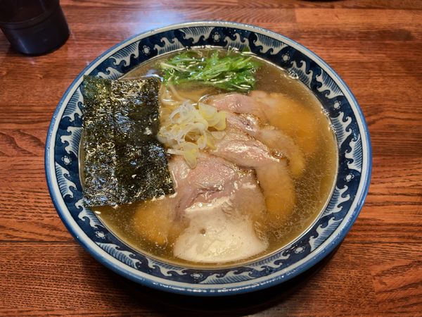 「肩ロースチャーシュー麺(900円)+とっつぁん丼(350)」@麺工房 隠國 愛川本店の写真