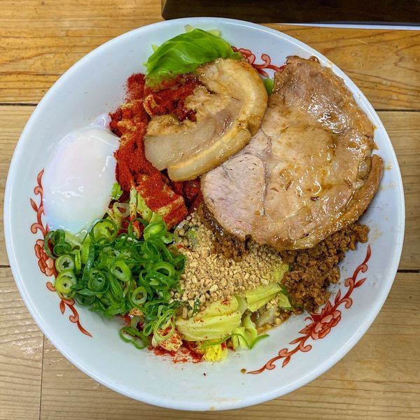 「特製汁なし担々麺 ¥1,020 ミニライス ¥50」@自家製麺 てんかの写真