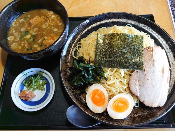 「梅じそつけそば 細麺 まるとく盛り」@麺屋 嘉藤の写真