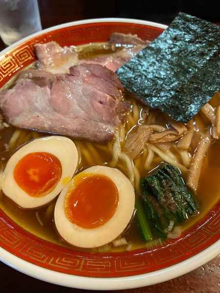 「特製らーめん 平打麺 大盛り」@麺処 懐やの写真