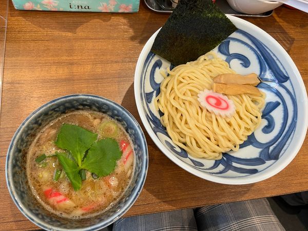 「魚介とんこつ つけ麺・並 850円」@麺屋わおんの写真