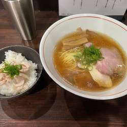 「鶏醤油そば」・「鶏茶漬け」