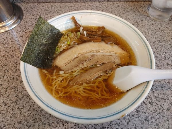 「ラーメン750円」@味の萬楽の写真