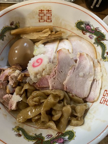 「チャーシュー味玉油そば1200」@MENクライの写真