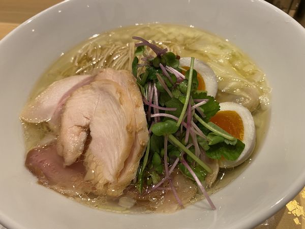 「特製塩ラーメン＋カレーライス」@RAMEN百舌鳥の写真