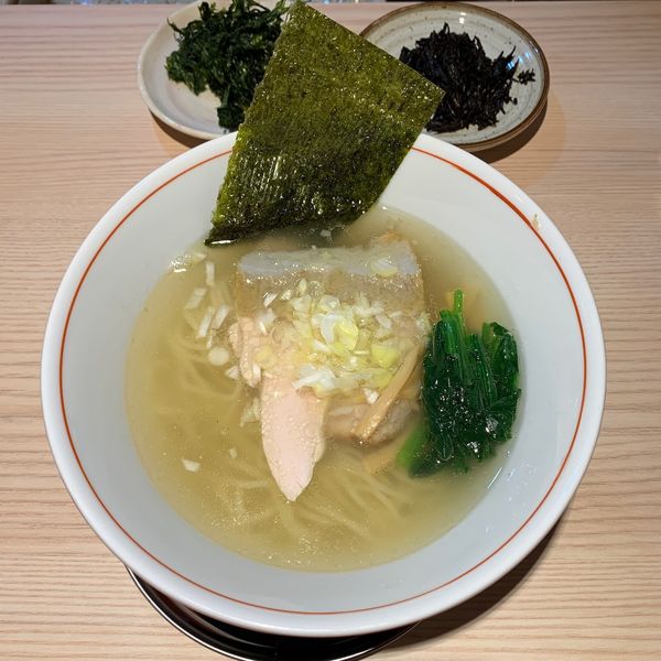 黄金瀬戸内そば（並：1000円）＋ひじき（250円）＋バラ青海苔（300円）