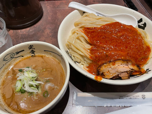 「濃厚赤つけ麺（2倍盛り）」@麺屋武蔵 武骨外伝の写真
