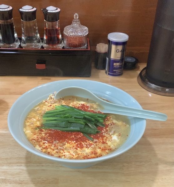 「タンタンメン中辛 ニラ(ボイル) 肉増し」@川崎タンタンメン 包 千葉店の写真