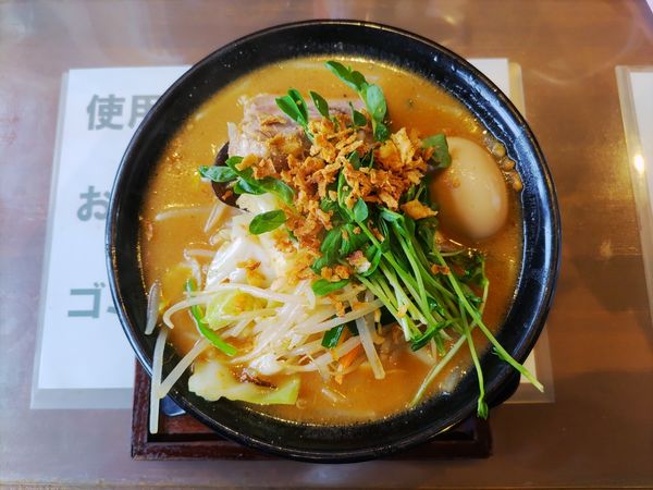 「味玉味噌らぁめん」@完熟味噌らぁめん かなで商店の写真