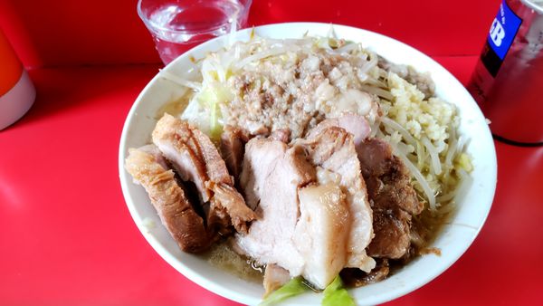 「ぶたラーメン  アブラ、ニンニク少し」@ラーメン二郎 三田本店の写真