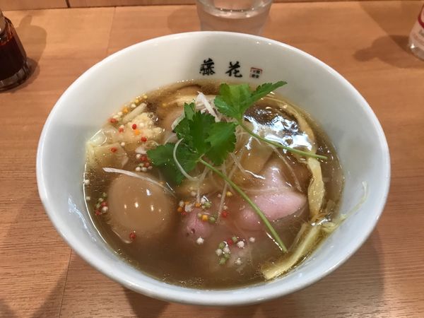 「特製塩らぁ麺＋追辛玉」@支那蕎麦屋 藤花の写真