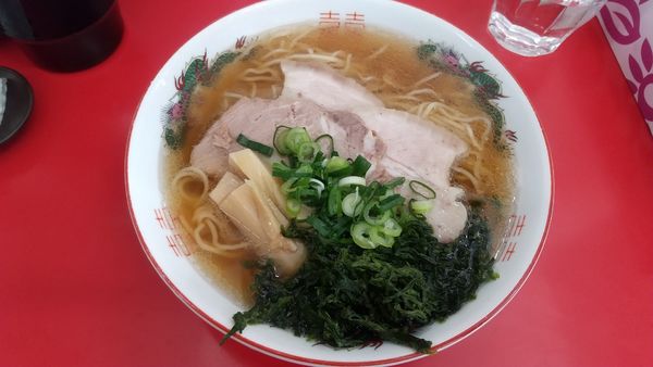 「中華そば900円、あおさのり100円」@中華そば 竹千代の写真