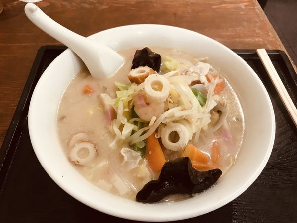 「本日の日替3 チャンポン(中華麺)&ハーフ炒飯¥750」@中華つばめの写真