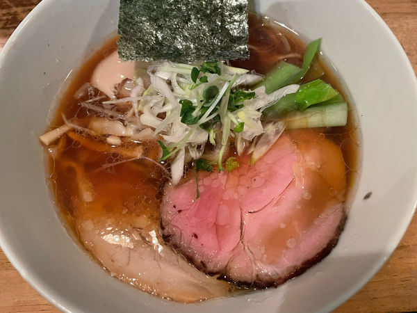 「支那そば(900円)味玉(150円)」@日本橋 製麺庵 なな蓮の写真