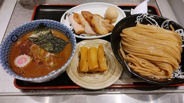 「柏幻霜ポーク濃厚つけ麺特盛・極太メンマ ￥1,890」@松戸富田麺絆の写真