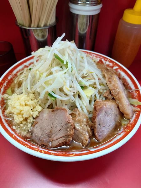 「大豚　野菜　ニンニク」@ラーメン二郎 上野毛店の写真