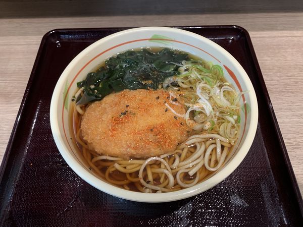 「コロッケそば 430円」@狭山そば 所沢店の写真