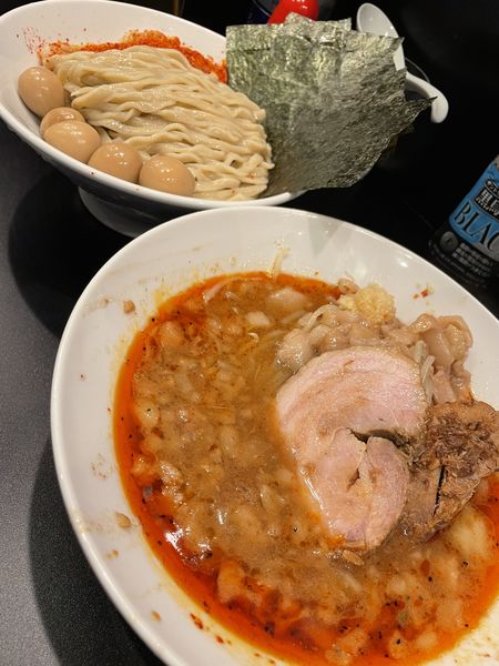 「つけめん+うずら+のり」@豚風。の写真