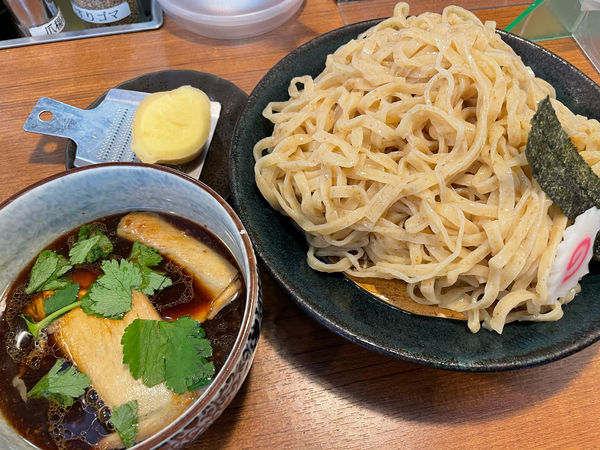「紫生姜つけめん、麺大盛」@長岡生姜ラーメン しょうがの湯 渋谷総本店の写真
