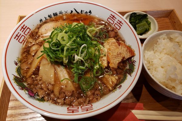 「尾道ラーメンセット+イカテン」@尾道ラーメン 八じゅう 蒲田本店の写真