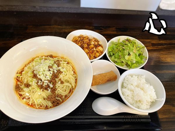 「日替り麺ランチ(汁なし担々麺)￥950」@四川料理 心の写真