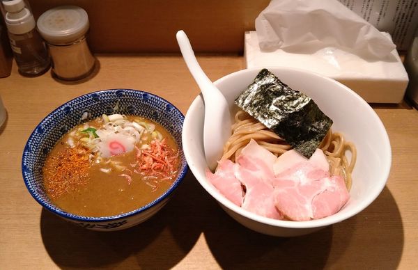 「海老味噌つけ麺＋全粒粉麺変更」@中華そば 流川の写真