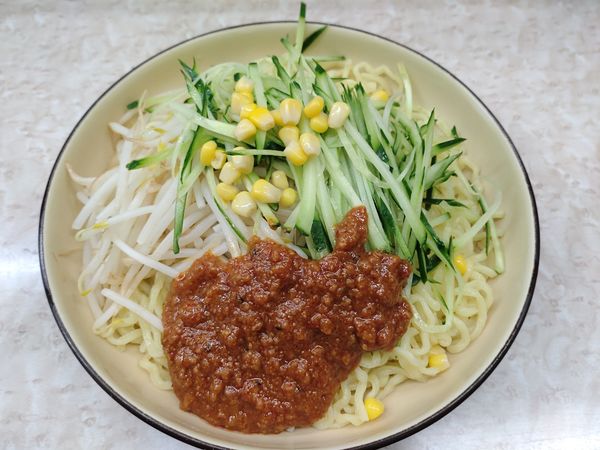 「ジャージャー麺 カレーセット　７８０円　※」@熊公の写真
