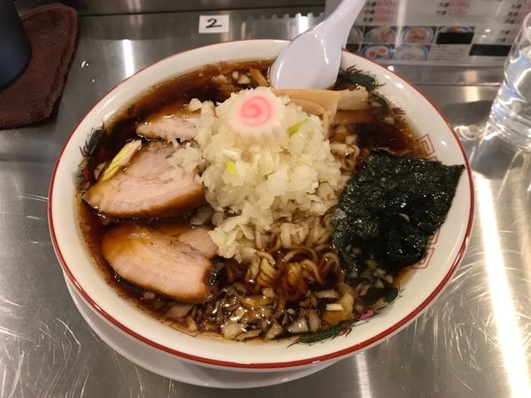 「ラーメン（中）＋薬味」@まる竹の写真
