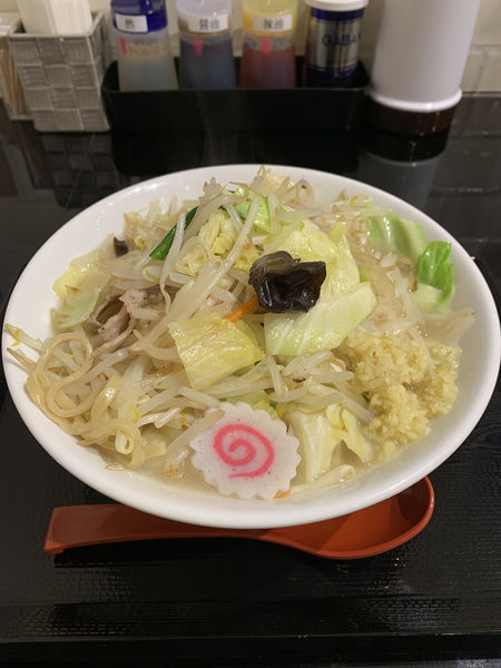 「濃厚タンメン850円 野菜大盛り150円」@湯菜坊の写真