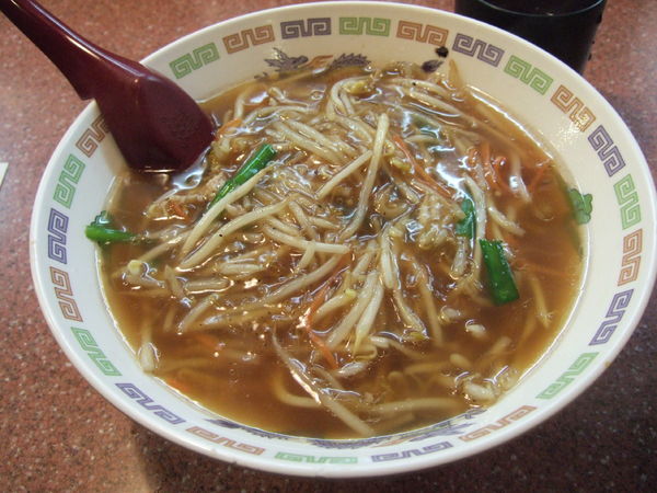 「もやしラーメン650円小ライス無料」@ラーメン王の写真