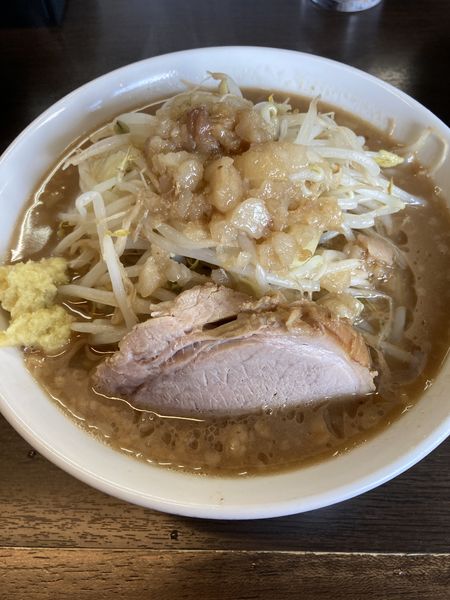 「ラーメン、半分、ショウガ」@ラーメンどでん 大宮店の写真