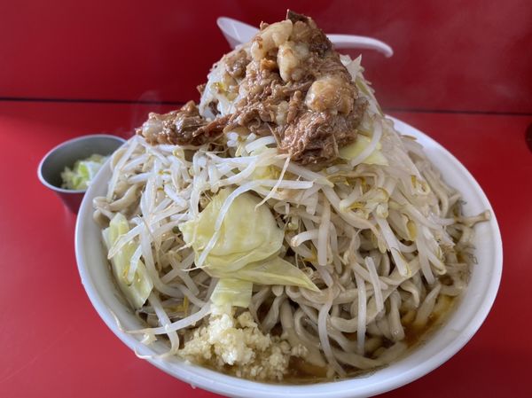 「大ラーメン＋ネギ」@ラーメン二郎 ひたちなか店の写真