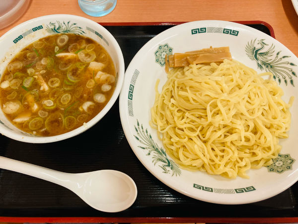 「和風つけ麺 熱盛り」@日高屋 三鷹南口中央通店の写真