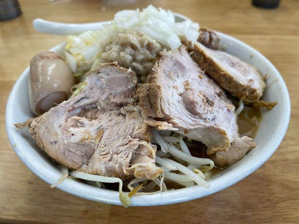 「ど豚骨ラーメン並（全部入）＋タマネギ」@宮二郎の写真
