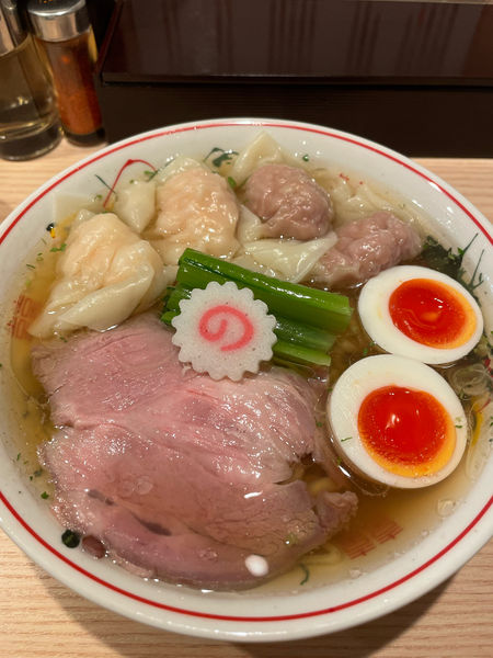 「山椒ラーメン全部入りトッピング」@水原製麺の写真