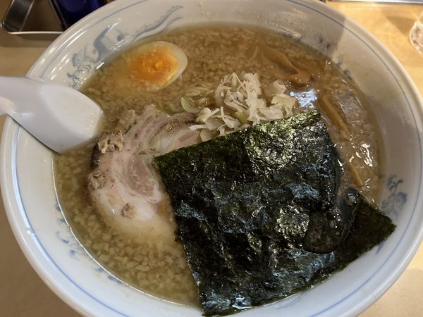「ラーメン大盛（脂多め）」@屋台ラーメンの写真