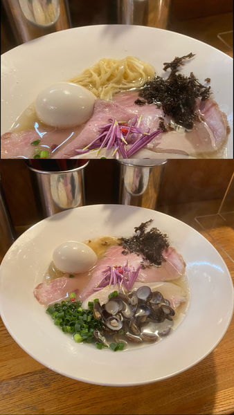 「当日限定・十三湖蜆と利尻昆布の清湯¥1180 (塩で)」@麺庵 小島流の写真