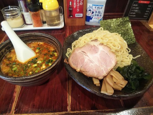 「辛味噌つけ麺 大盛り」@北海道らーめん ひむろ 赤羽店の写真