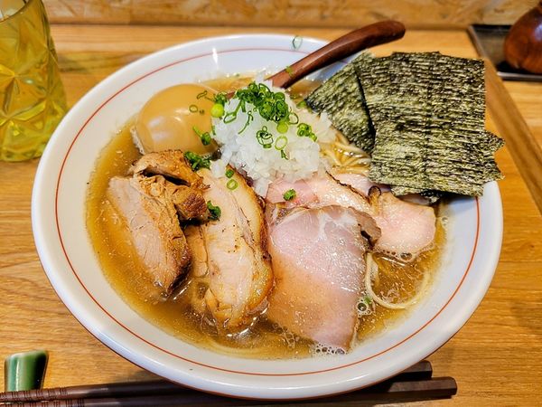 「特製中華そば(煮干し)」@(SCLabo)の写真