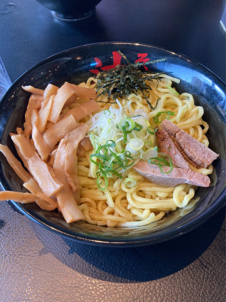 「油　W盛り　トッピングメンマ」@東京油組総本店 久米川組の写真